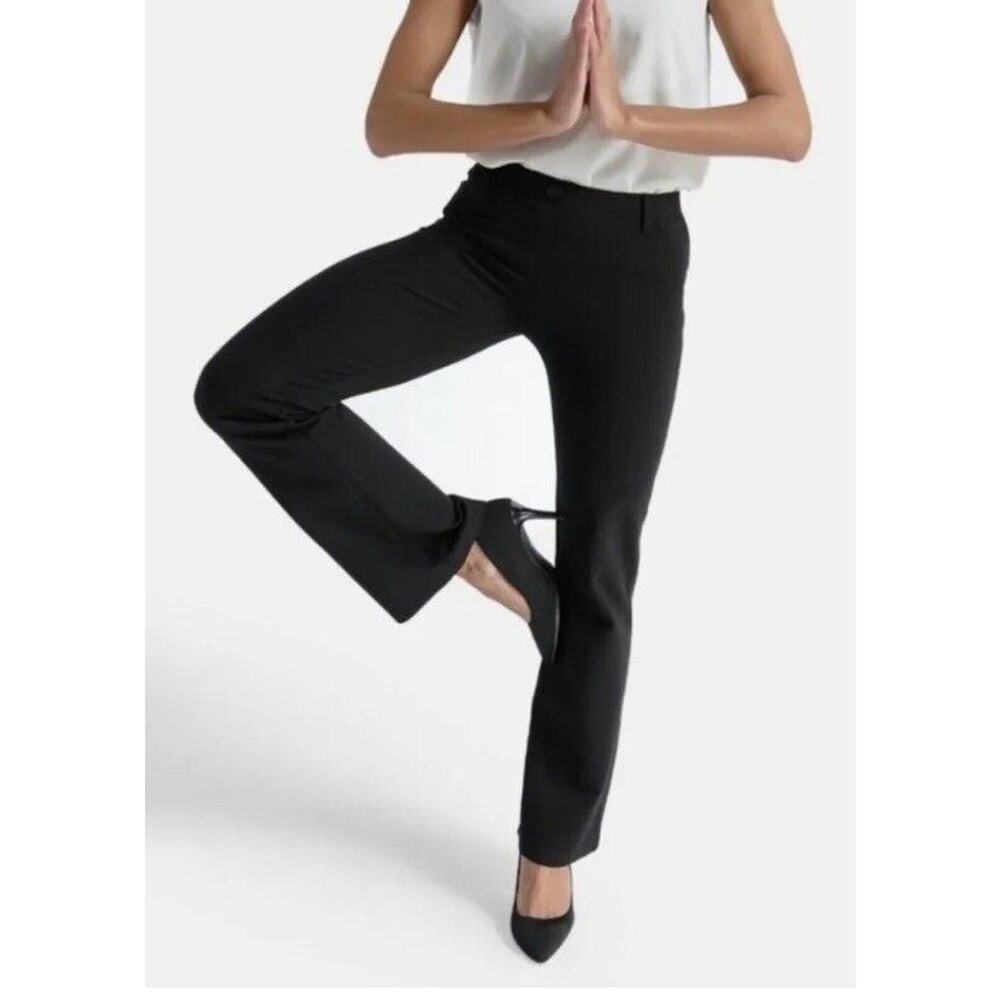 Betabrand Black Bootcut Dress Pants Yoga Pants Medium